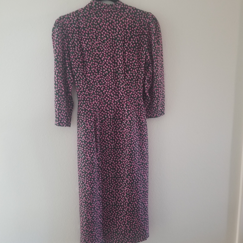 Nwt Rebecca Taylor Midi wrap floral dress 0 - Picture 3 of 11